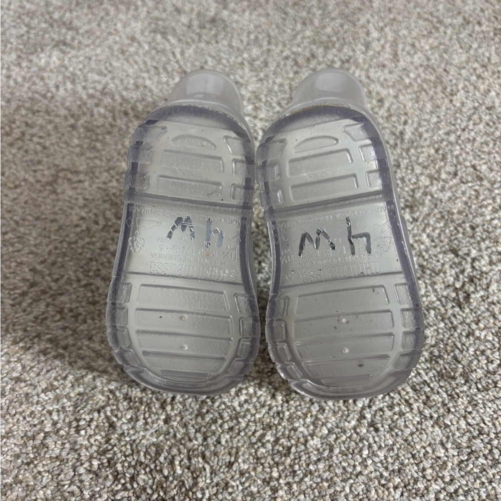 Mini Melissa Welly Clear Rain Boots US 5 gender neutral baby boots - Picture 5 of 6